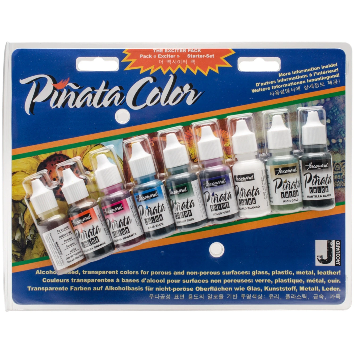 Piñata Alcohol Ink - Set Of 9 - 0.5oz (14ml) - Exciter Set Of 9 1 Piñata Alcohol Ink - Set Of 9 - 0.5oz (14ml) - Exciter Set Of 9