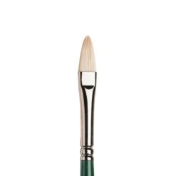 Winsor & Newton Winton Long Handled Hog Brush - Filbert -ARTdiscount 094376870473 W N WINTON HOG BRUSH FILBERT LONG HANDLE NO 4