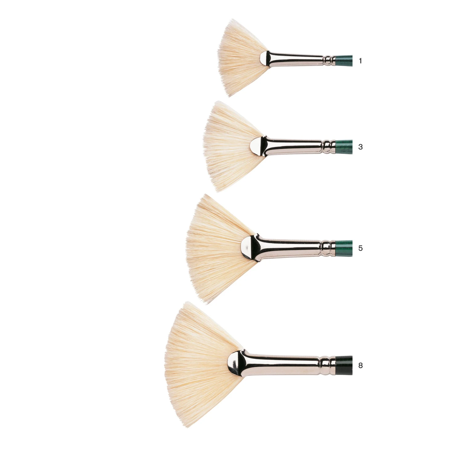 Winsor & Newton Winton Long Handled Hog Brush - Fan 2 Winsor & Newton Winton Long Handled Hog Brush - Fan - Image 2