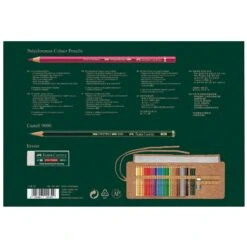 Faber-Castell Polychromos Colour Pencils - Pencil Roll 34 Pieces -ARTdiscount 110030 Polychromos colour pencil pencil roll filled 34 pieces High Res 82168