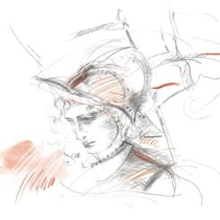 Faber-Castell Pitt Monochrome Wooden Case - 85 Pieces -ARTdiscount 112975 Pitt Monochrome set small drawing Alexander Vethers High Res 26811