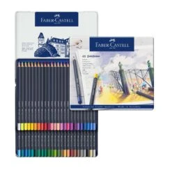 Faber-Castell Goldfaber Coloured Pencils - FREE Faber-Castell A4 Sketch Pad 8 Faber-Castell Goldfaber Coloured Pencils - FREE Faber-Castell A4 Sketch Pad -ARTdiscount 114748 Goldfaber colour pencil tin of 48 High Res 37978