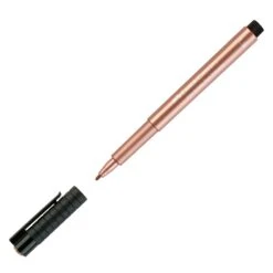 Faber-Castell PITT Artists' Pens - 1.5mm Metallic Bullet Tip Pen -ARTdiscount 167352 Pitt Artist Pen Metallic 1.5 copper
