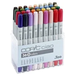 ARTdiscount 12 COPIC Ciao Marker Set Of 36 Colours Set D