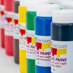 ARTdiscount Acrylic Paint 500ml - Single Colour - Pack Of 6 -ARTdiscount 500ml Paint 2