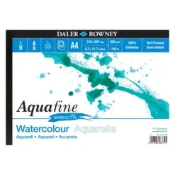 ARTdiscount 25 Daler-Rowney Aquafine Watercolour Pads - 300gsm (140lb) - HOT PRESSED