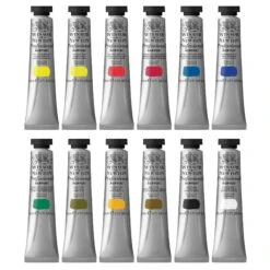 Winsor & Newton Professional Acrylic 12 Tube Set -ARTdiscount 5012572013321 W NPROFESSIONALACRYLICCOLOURSTARTERSET12X20ML CONTENTS 5012572013321