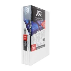 Daler-Rowney FW Mixed Media Rigid Canvas (Multi-Packs) -ARTdiscount 513452330 DAL FW MIX MEDIA CVS 9X12IN 23X30CM 5PK 2