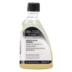 Winsor & Newton Professional Artists' Varnish 11 Winsor & Newton Professional Artists' Varnish -ARTdiscount 884955014745 W N OIL MEDIUM 500ML ARTISTS SATIN VARNISH
