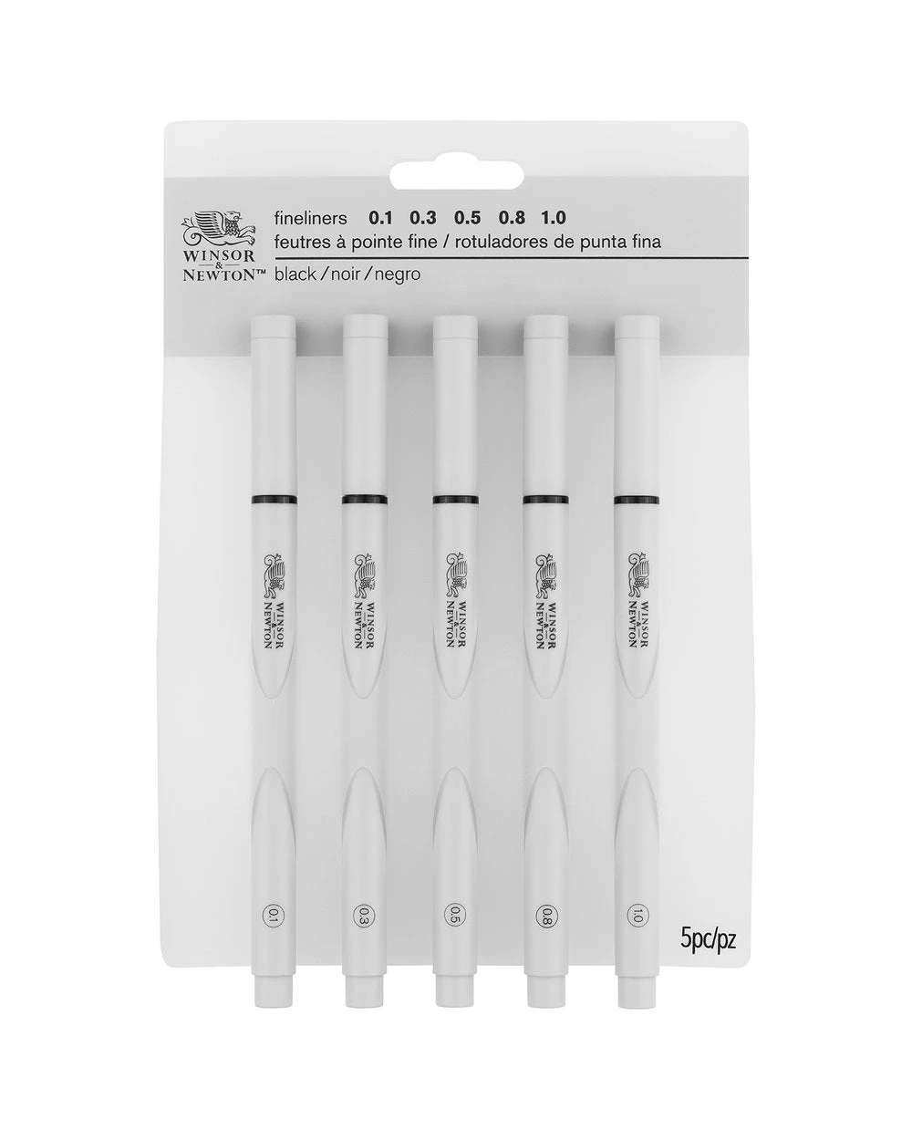 Winsor & Newton Fineliner Black - Set Of 5 1 Winsor & Newton Fineliner Black - Set Of 5