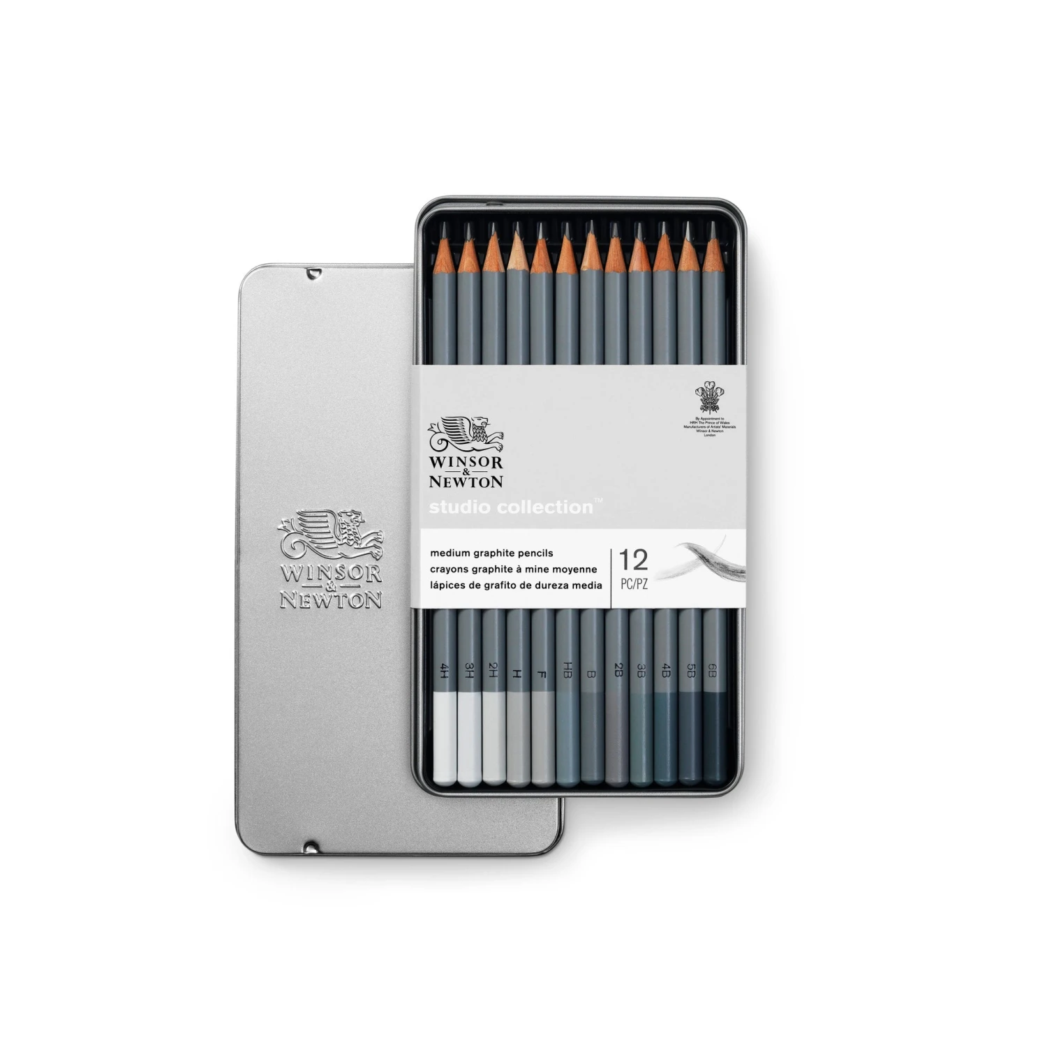 Winsor & Newton Studio Collection Medium Graphite Pencil X12 2 Winsor & Newton Studio Collection Medium Graphite Pencil X12 - Image 2