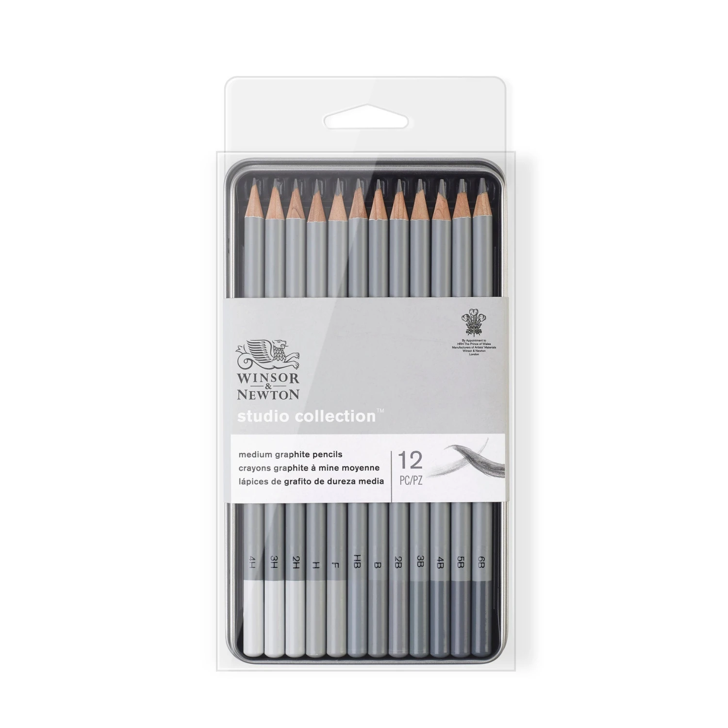 Winsor & Newton Studio Collection Medium Graphite Pencil X12 1 Winsor & Newton Studio Collection Medium Graphite Pencil X12