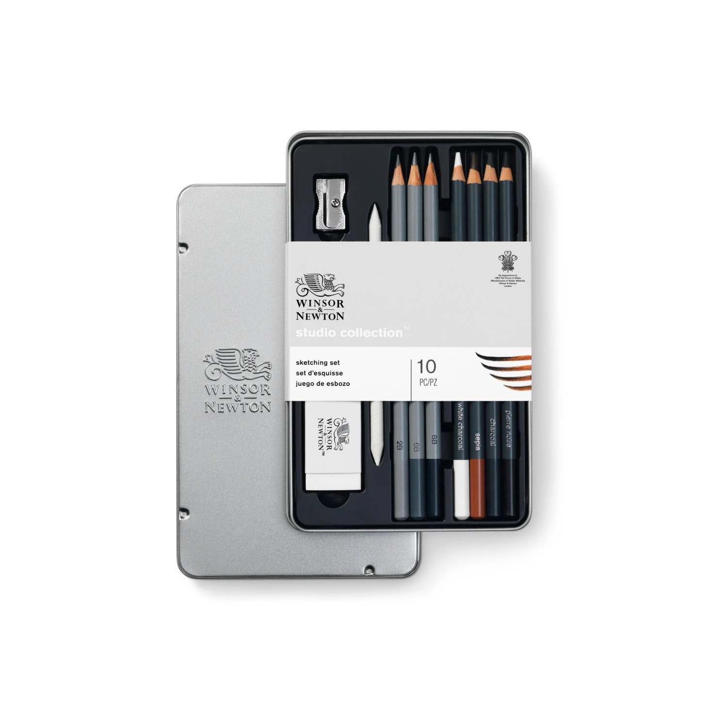 Winsor & Newton Studio Collection Sketching Pencil Set Of 10 Pieces 2 Winsor & Newton Studio Collection Sketching Pencil Set Of 10 Pieces - Image 2