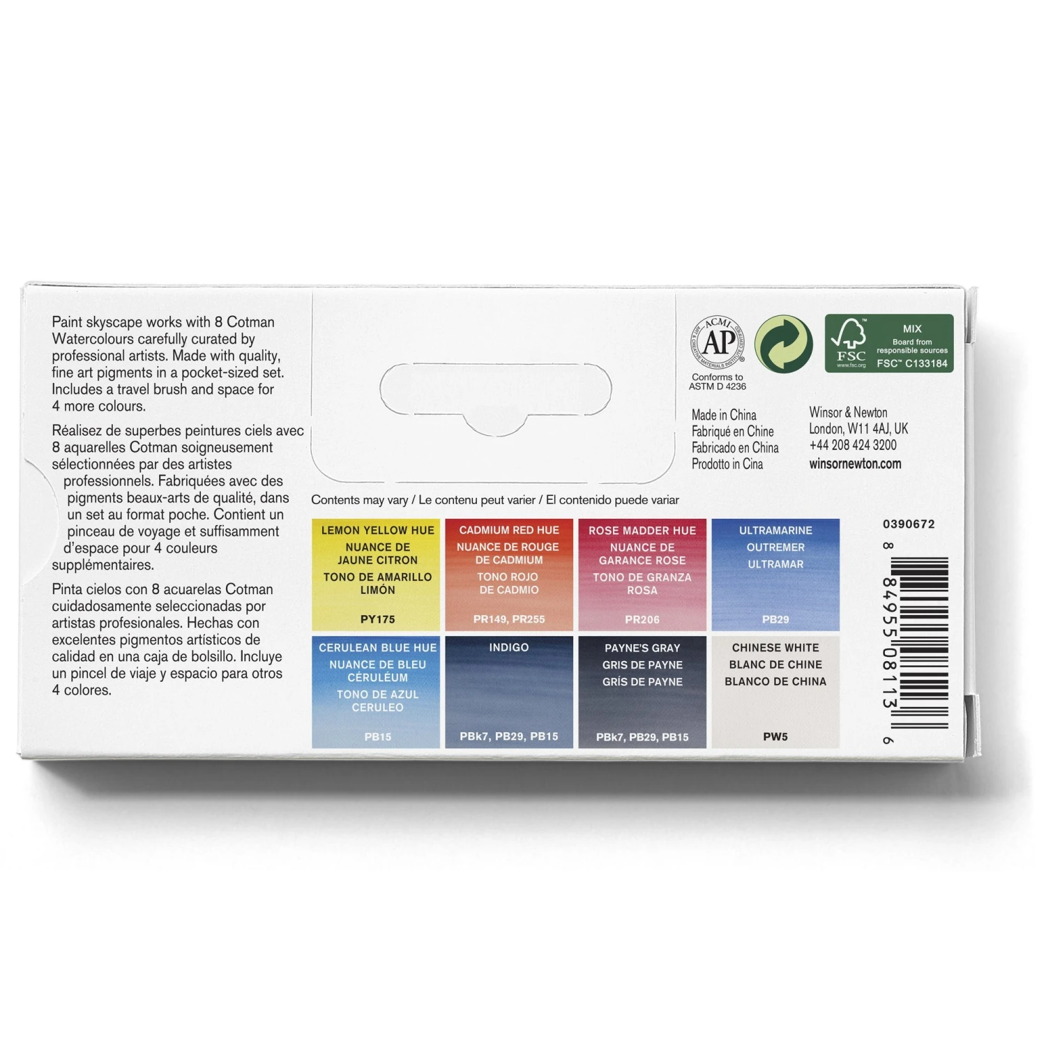 Winsor & Newton Cotman Watercolour SKYSCAPE Pocket Set 4 Winsor & Newton Cotman Watercolour SKYSCAPE Pocket Set - Image 4