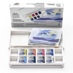 Winsor & Newton Cotman Watercolour SKYSCAPE Pocket Set 15 Winsor & Newton Cotman Watercolour SKYSCAPE Pocket Set -ARTdiscount 884955081136 W NCOTMANWATERCOLOUR8HPSKYSCAPEPOCKETSET OPENWITHSTICKER .TIF cf0c3313 7210 4b66 b0bd c7c430b2bc48