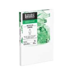 Liquitex Recycled Stretched Canvas - Traditional -ARTdiscount 887452056799 LQX RECYCLED CANVAS TRADITIONAL 9X12IN ANGLE 887452056799