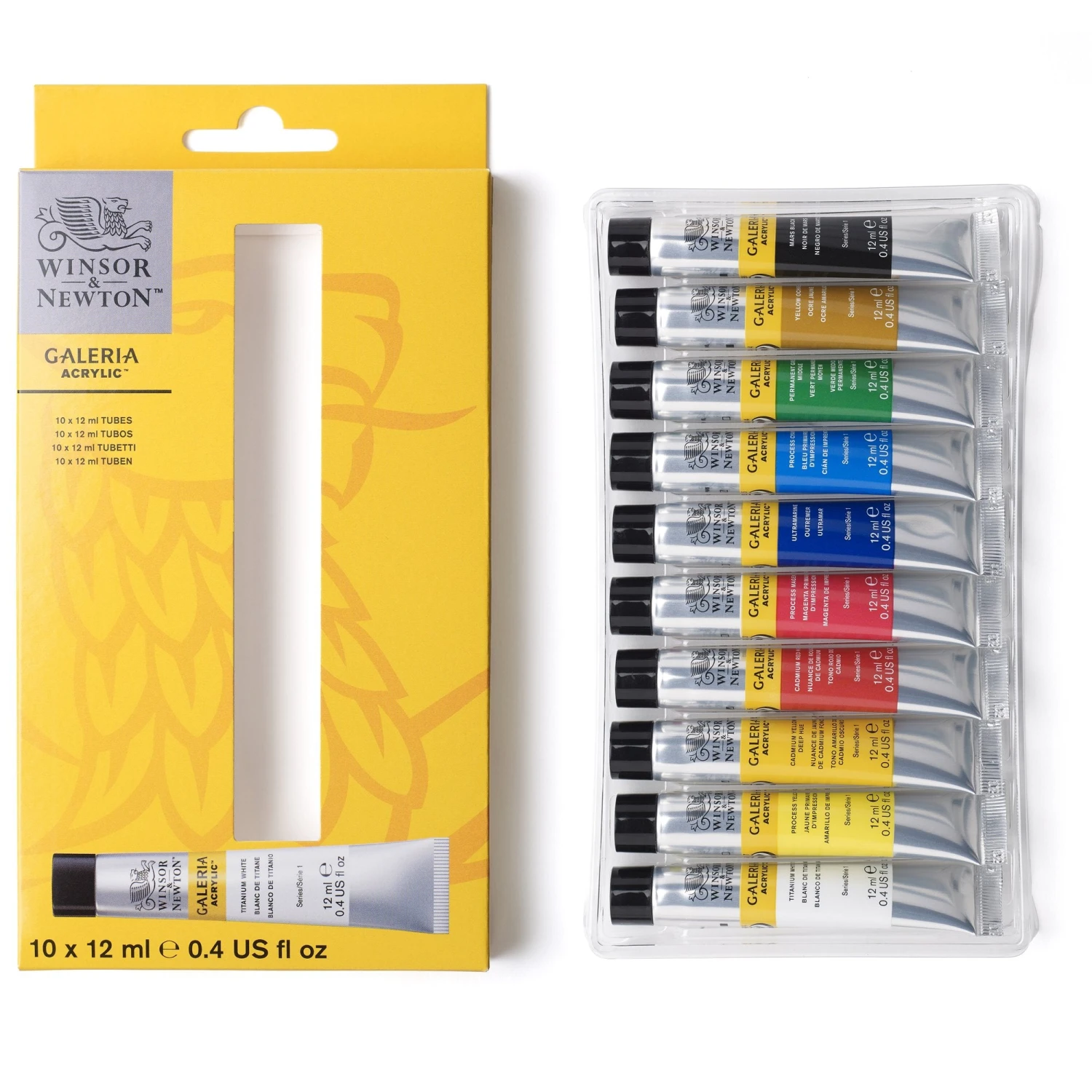 Winsor & Newton Galeria Acrylic Set 10x12ml 2 Winsor & Newton Galeria Acrylic Set 10x12ml - Image 2