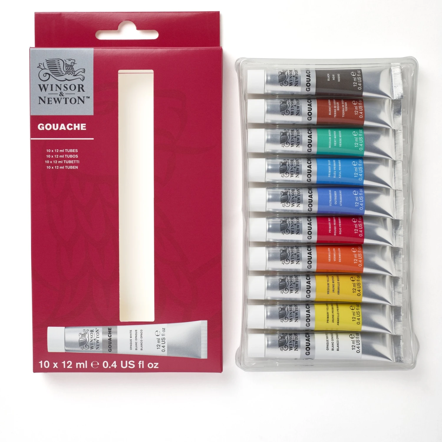 Winsor & Newton Gouache Set 10x12ml 1 Winsor & Newton Gouache Set 10x12ml
