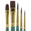 ARTdiscount Acrylic Brush Set Of 5 Brushes