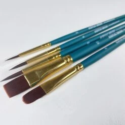 ARTdiscount Acrylic Brush Set Of 5 Brushes -ARTdiscount Acrylic Set 5 2