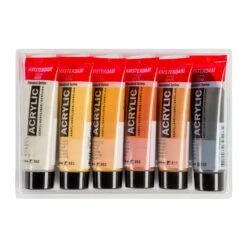 Amsterdam Acrylic Paint Metallic Set 6 X 20ml -ARTdiscount Amsterdam Metallic3