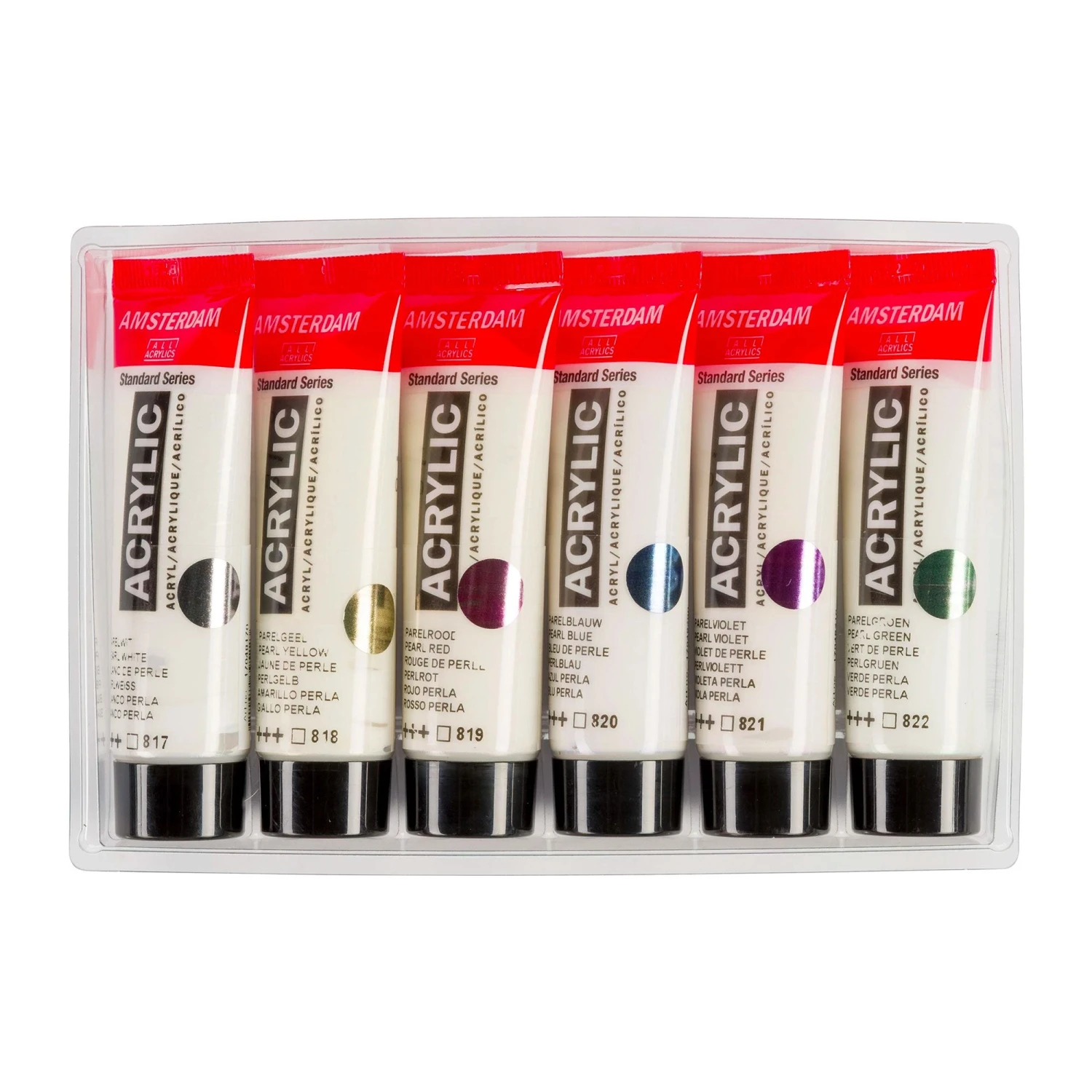 Amsterdam Acrylic Paint Pearl Colours Set 6 X 20ml 3 Amsterdam Acrylic Paint Pearl Colours Set 6 X 20ml - Image 3