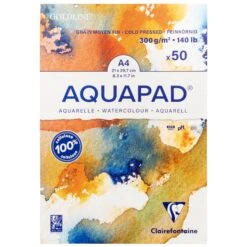 Clairefontaine Goldline Aquapad 300gsm Cold Pressed -ARTdiscount Aquapad 1