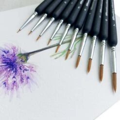 ARTessentials Ultra Fine Tip Artists Brushes - Set Of 10 9 ARTessentials Ultra Fine Tip Artists Brushes - Set Of 10 -ARTdiscount Artessentials brushes