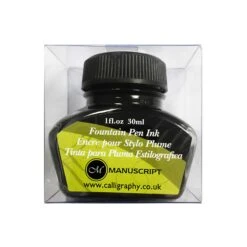 Manuscript Calligraphy Black Fountain Pen Ink - 30ml Bottle