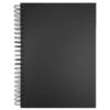 Seawhite Black Card Hardback Spiral Sketchbook - 220gsm - 40 Sheets