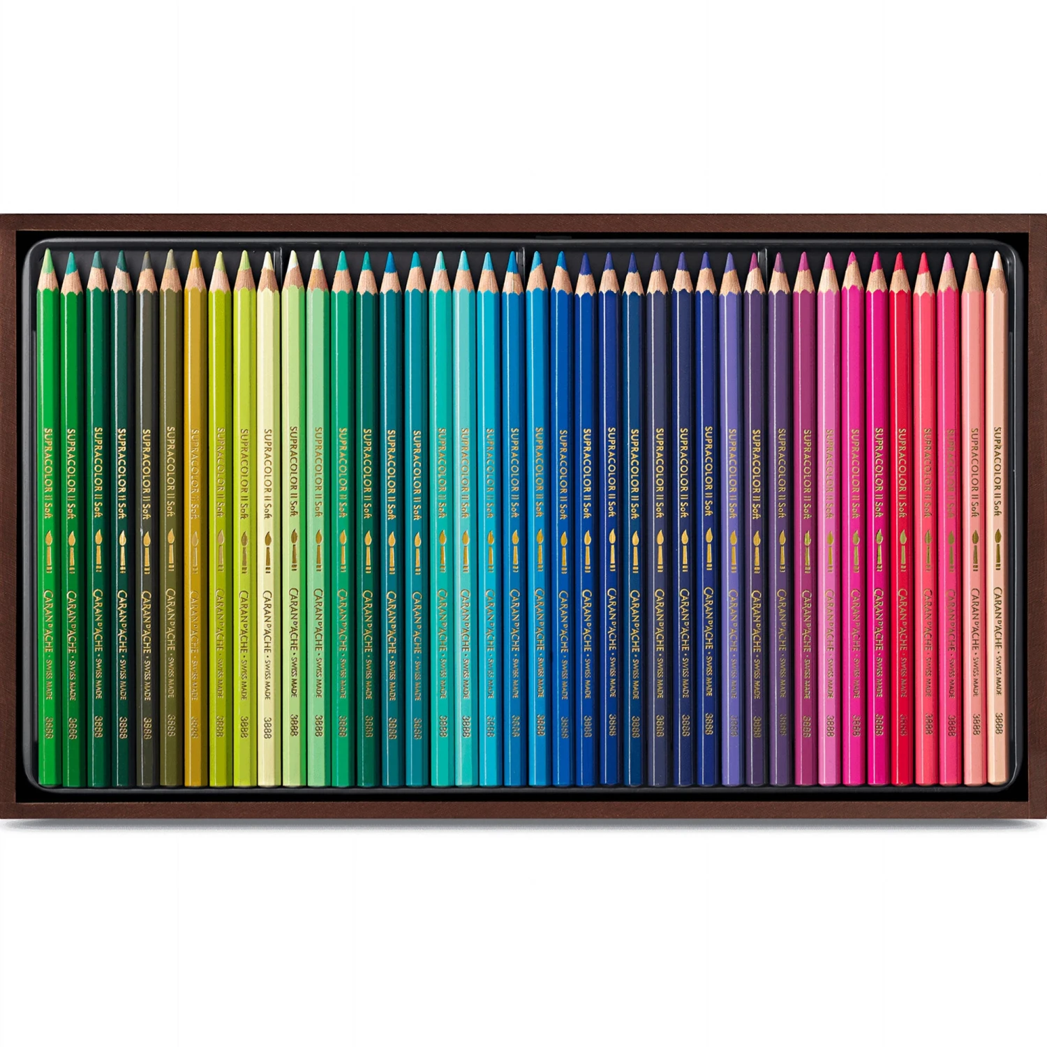 Caran D'Ache 80 Supracolor Pencils Wooden Box 4 Caran D'Ache 80 Supracolor Pencils Wooden Box - Image 4