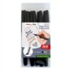 Pentel Pigment Brush Sign Pen - Set Of 5