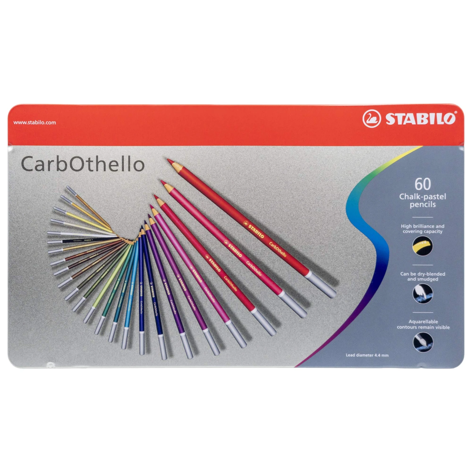 Stabilo Carbothello Chalk Pastel Pencils - Assorted Colours - Set Of 60 1 Stabilo Carbothello Chalk Pastel Pencils - Assorted Colours - Set Of 60