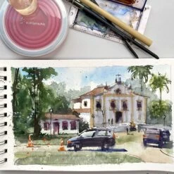 Hahnemühle Bamboo Carnet De Voyage Mixed Media Pad 265gsm (125lb) 15.3 X 25cm -ARTdiscount Carnet de Voyage