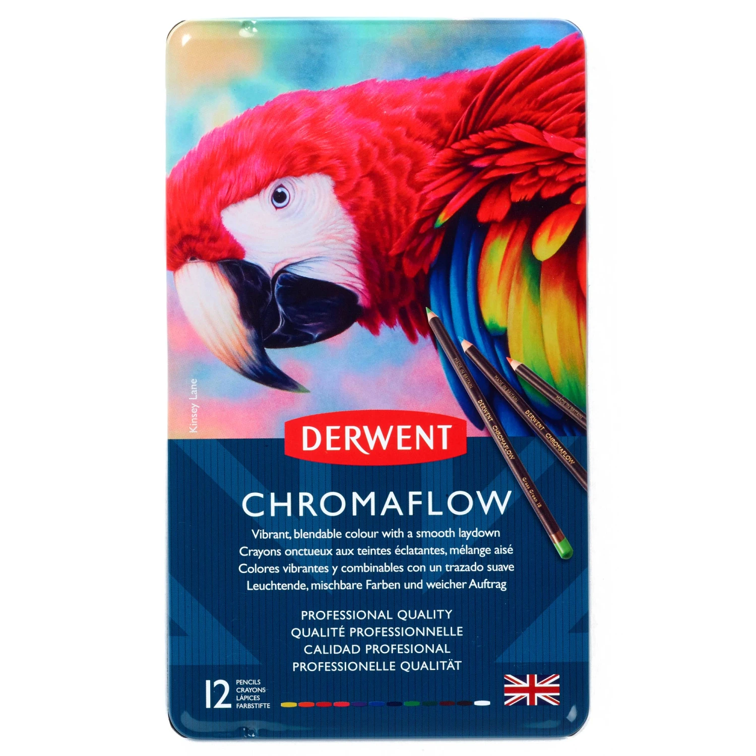 Derwent Chromaflow Pencils - Set Of 12 - FREE Set Of 2 Blender Pens 1 Derwent Chromaflow Pencils - Set Of 12 - FREE Set Of 2 Blender Pens