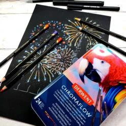 Derwent Chromaflow Pencils - Set Of 24 - FREE Set Of 2 Blender Pens 7 Derwent Chromaflow Pencils - Set Of 24 - FREE Set Of 2 Blender Pens -ARTdiscount Chromaflow Set 24 2