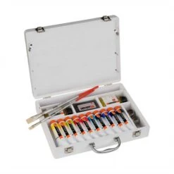 Royal Talens Cobra Water Mixable Oils Study Wooden Box - 10 X 40ml