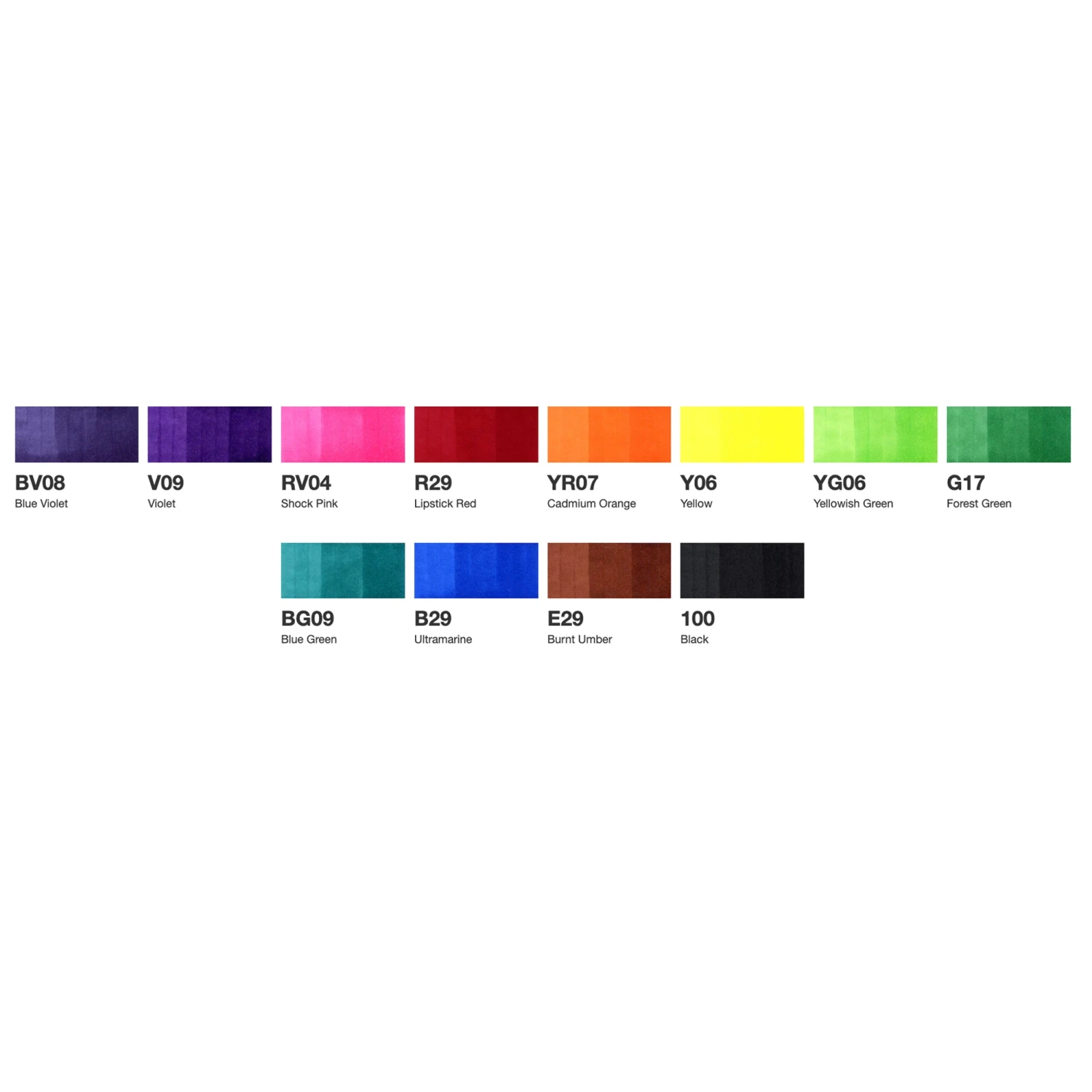 COPIC Ciao Marker Set Of 12 Basic Colours 2 COPIC Ciao Marker Set Of 12 Basic Colours - Image 2