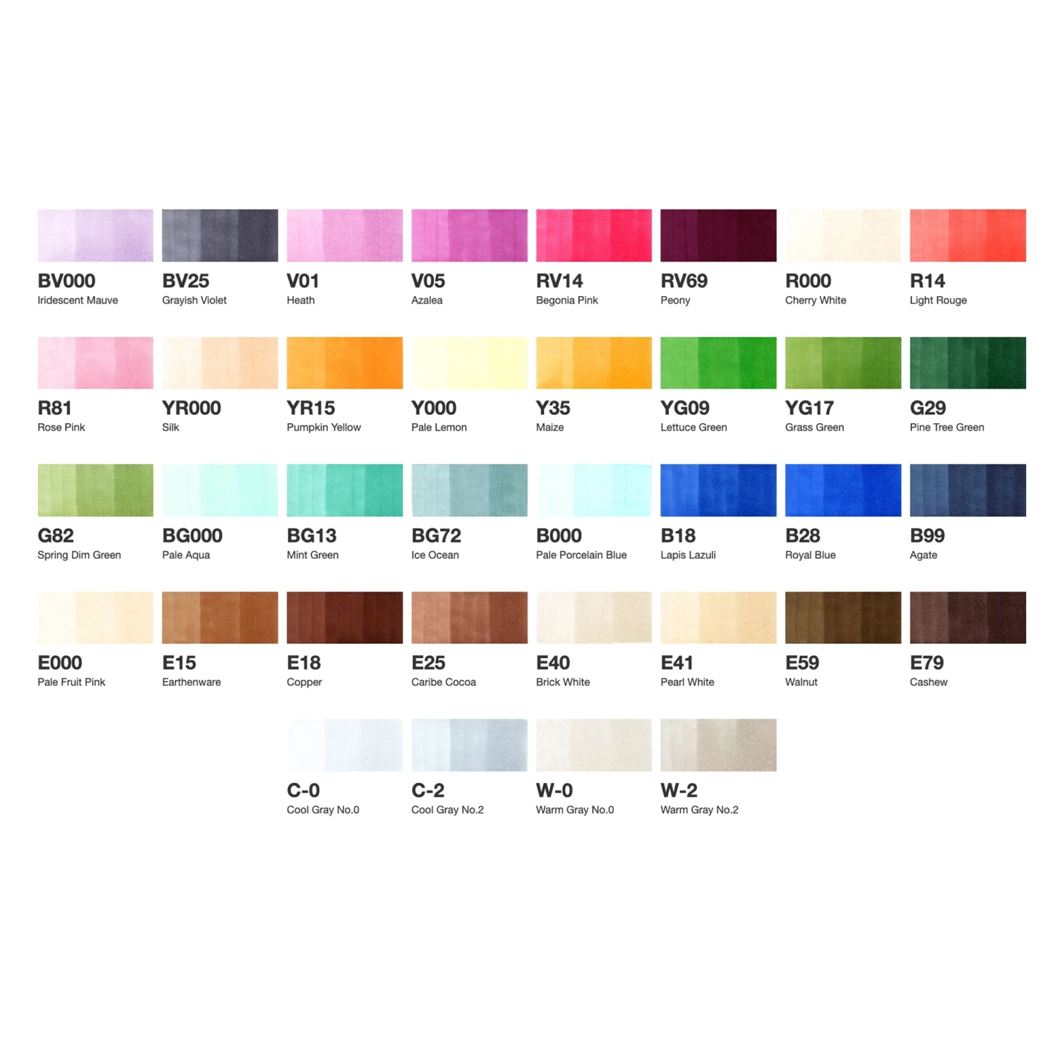 COPIC Ciao Marker Set Of 36 Colours Set E 2 COPIC Ciao Marker Set Of 36 Colours Set E - Image 2