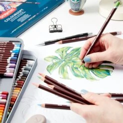 Derwent Coloursoft Wooden Box Set 72 5 Derwent Coloursoft Wooden Box Set 72 -ARTdiscount Coloursoft Lifestyle