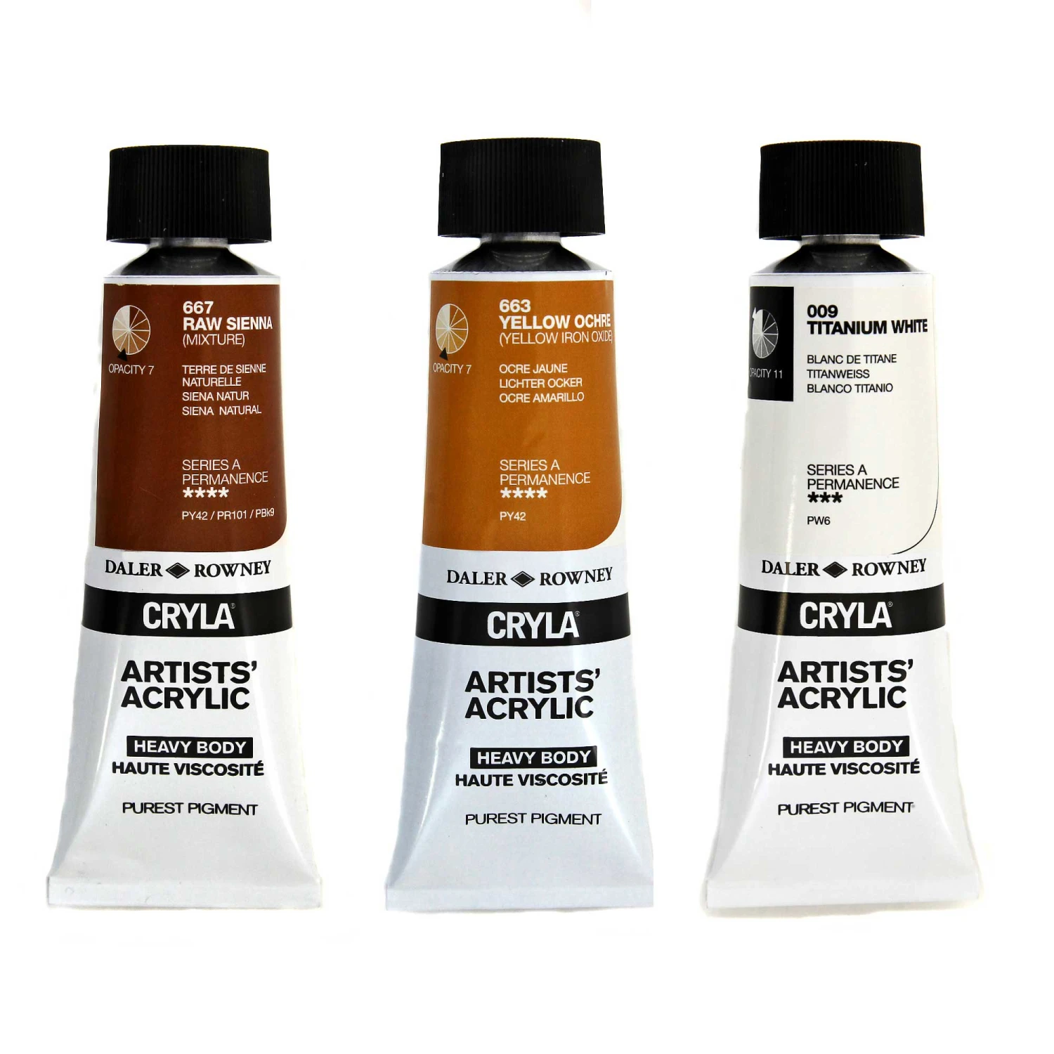 Daler-Rowney Cryla Professional Acrylic HEAVY BODY 75ml Tubes - Series A 2 Daler-Rowney Cryla Professional Acrylic HEAVY BODY 75ml Tubes - Series A - Image 2
