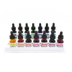 Dr. Ph. Martin's Radiant Concentrated Watercolour Ink - Set A -ARTdiscount DR Ph Martins SetA open 2