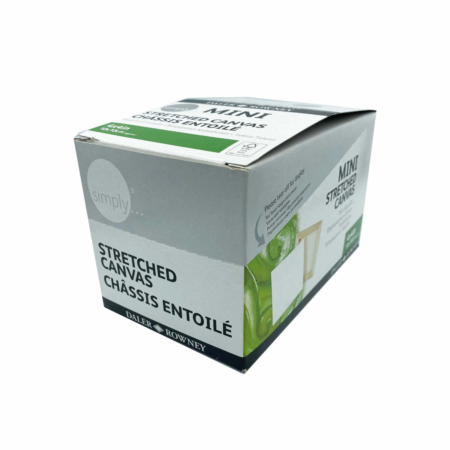 Daler-Rowney Simply Mini Stretched Canvases 4" X 4" (10 X 10cm) - Box Of 16 3 Daler-Rowney Simply Mini Stretched Canvases 4" X 4" (10 X 10cm) - Box Of 16 - Image 3