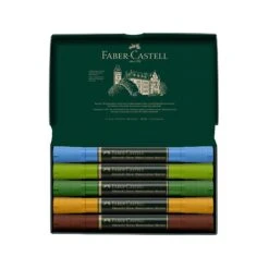 Faber-Castell Albrecht Dürer Watercolour Markers - Plein Air - Set Of 5 - FREE Faber-Castell Watercolour Pad A4 RRP £14.89 -ARTdiscount Faber Castell Watercolour Markers Plein Air 2