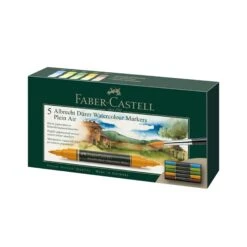 Faber-Castell Albrecht Dürer Watercolour Markers - Plein Air - Set Of 5 - FREE Faber-Castell Watercolour Pad A4 RRP £14.89