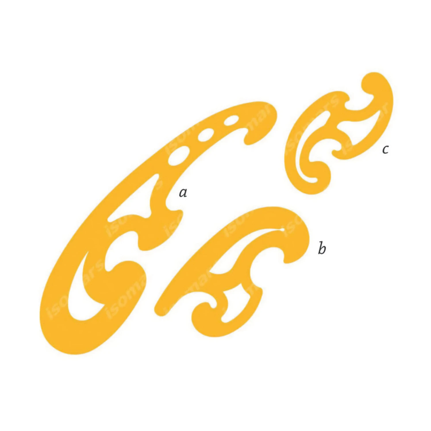 ARTdiscount French Curves - Set Of 3 2 ARTdiscount French Curves - Set Of 3 - Image 2