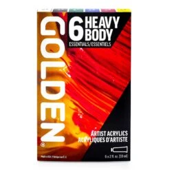 Golden Heavy Body Artist Acrylics Essentials Set 6 X 59ml