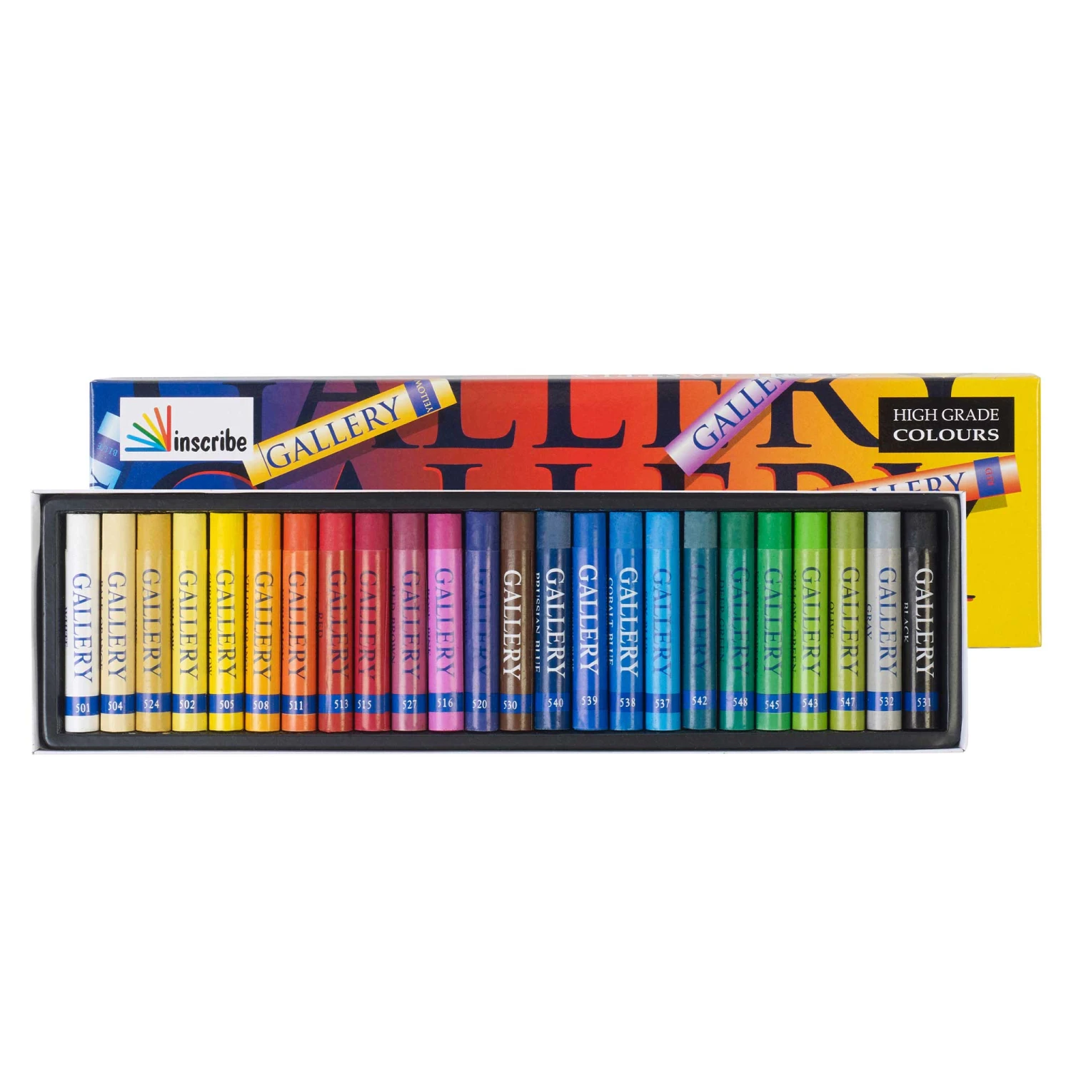 Inscribe Gallery Oil Pastels - Set Of 24 Assorted Pastels 1 Inscribe Gallery Oil Pastels - Set Of 24 Assorted Pastels