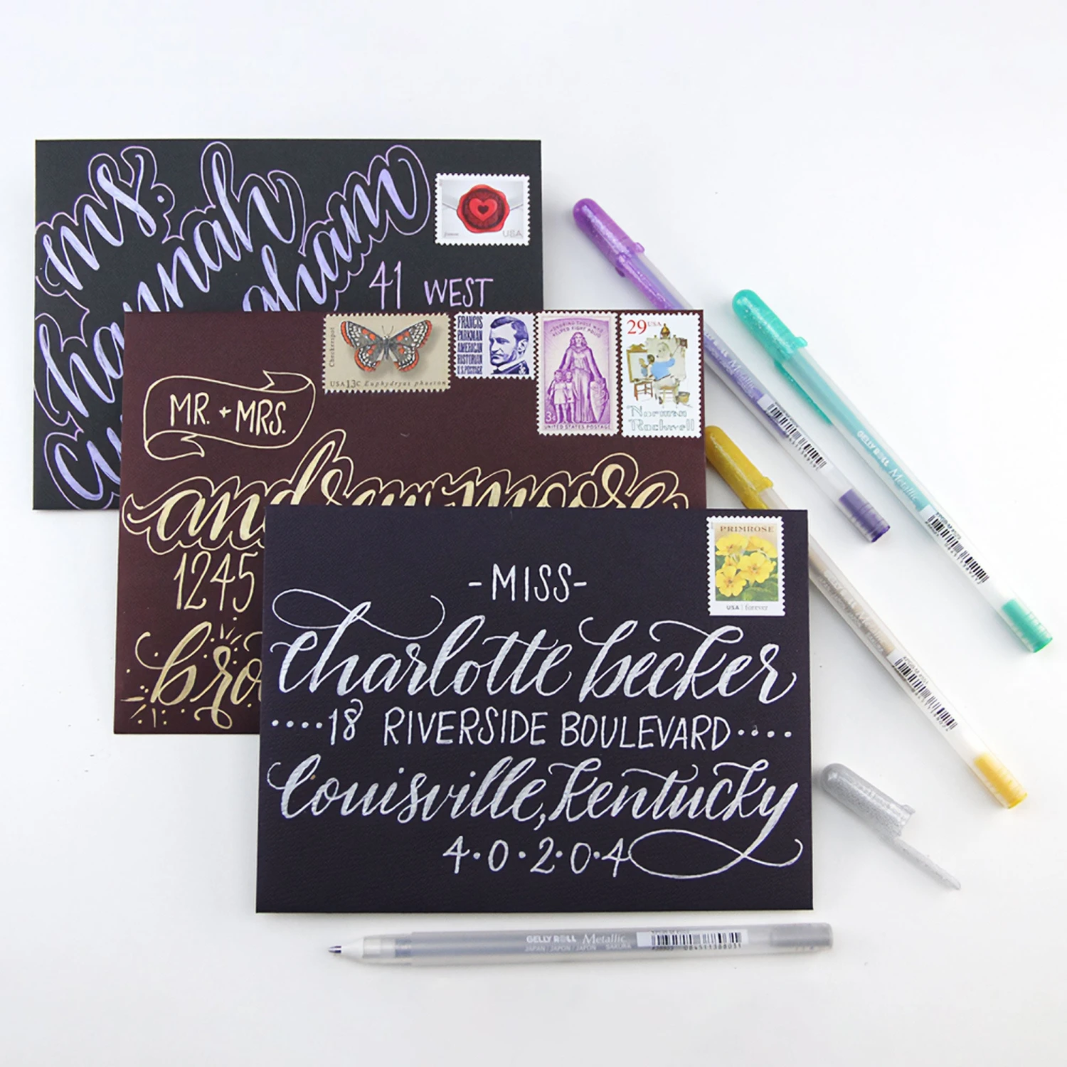 Sakura Gelly Roll - Metallic - Set Of 12 Gel Pens 2 Sakura Gelly Roll - Metallic - Set Of 12 Gel Pens - Image 2