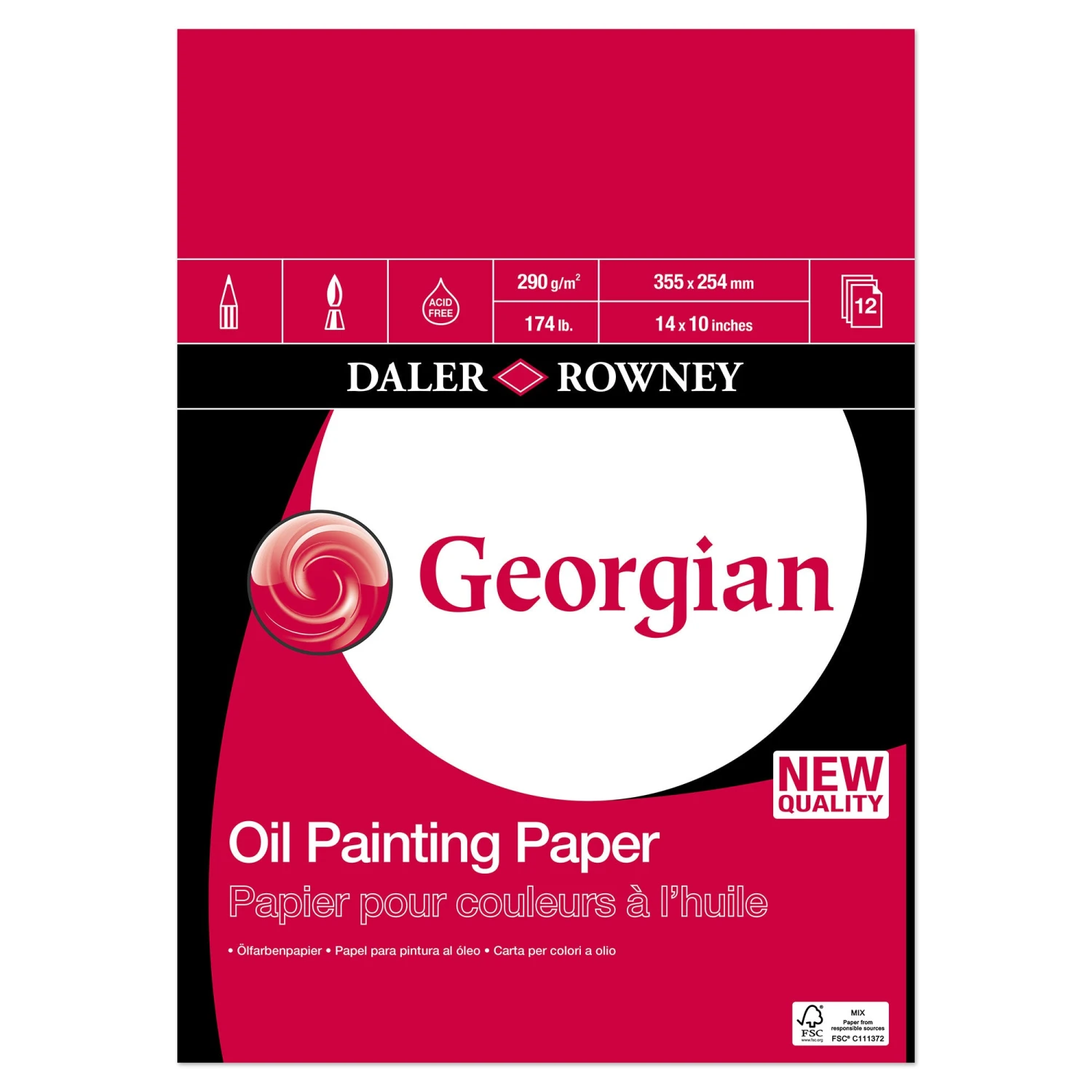 Daler-Rowney Georgian Oil Painting Pad 2 Daler-Rowney Georgian Oil Painting Pad - Image 2